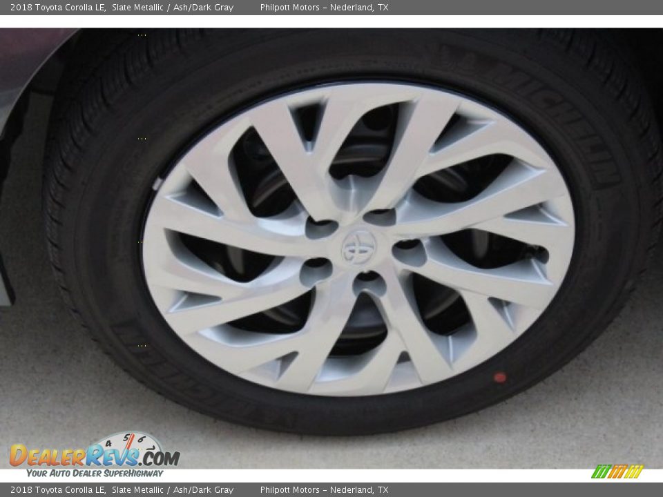 2018 Toyota Corolla LE Slate Metallic / Ash/Dark Gray Photo #4