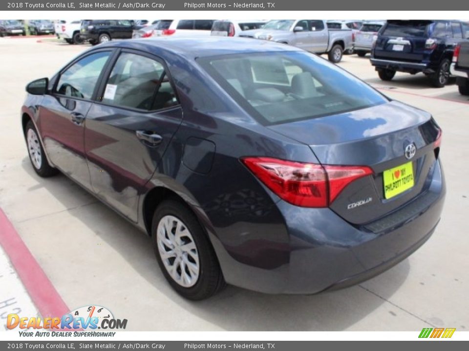2018 Toyota Corolla LE Slate Metallic / Ash/Dark Gray Photo #6