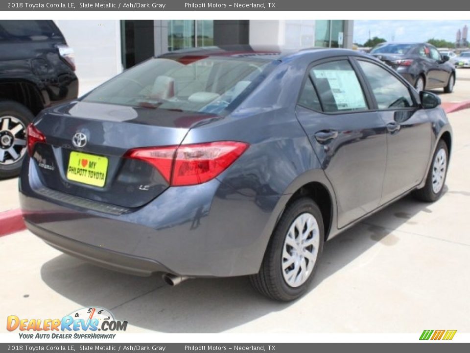 2018 Toyota Corolla LE Slate Metallic / Ash/Dark Gray Photo #8