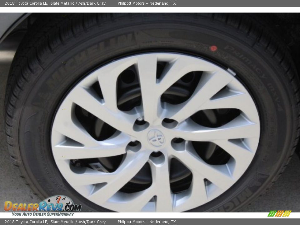 2018 Toyota Corolla LE Slate Metallic / Ash/Dark Gray Photo #9