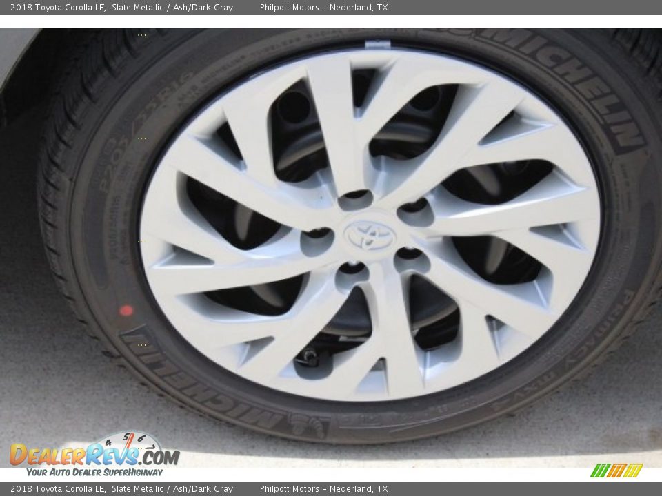 2018 Toyota Corolla LE Slate Metallic / Ash/Dark Gray Photo #10