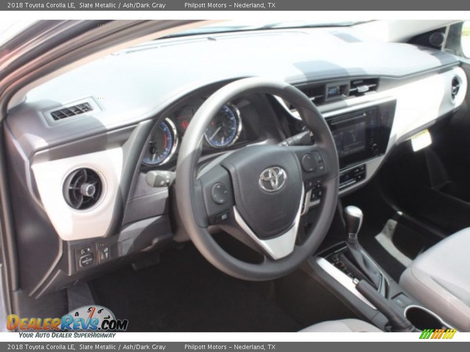 2018 Toyota Corolla LE Slate Metallic / Ash/Dark Gray Photo #13