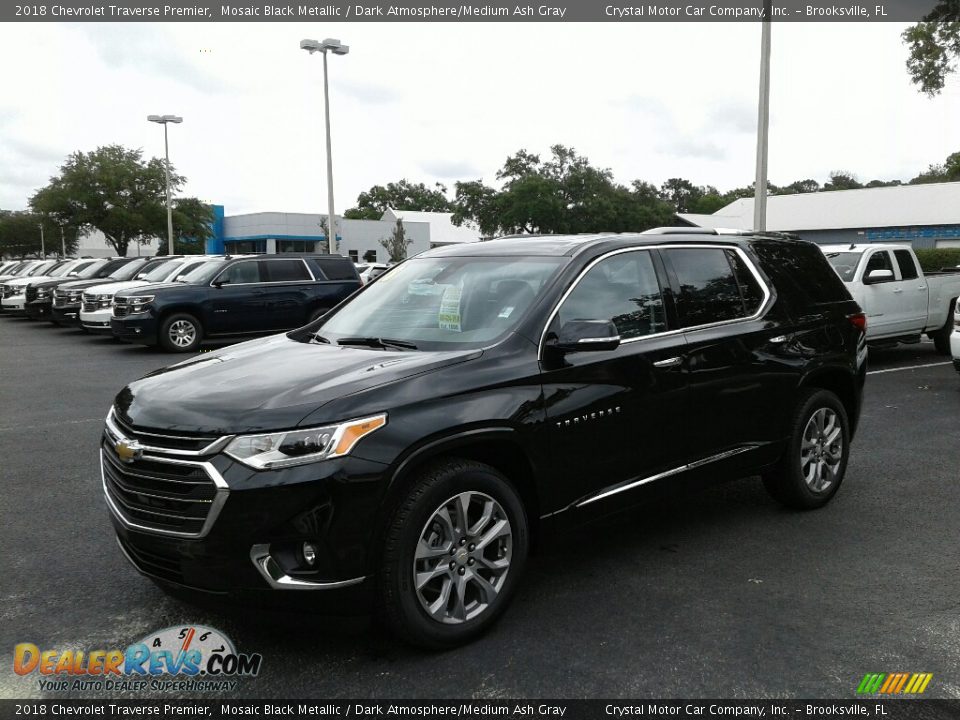 2018 Chevrolet Traverse Premier Mosaic Black Metallic / Dark Atmosphere/Medium Ash Gray Photo #1