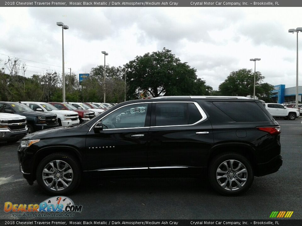 2018 Chevrolet Traverse Premier Mosaic Black Metallic / Dark Atmosphere/Medium Ash Gray Photo #2
