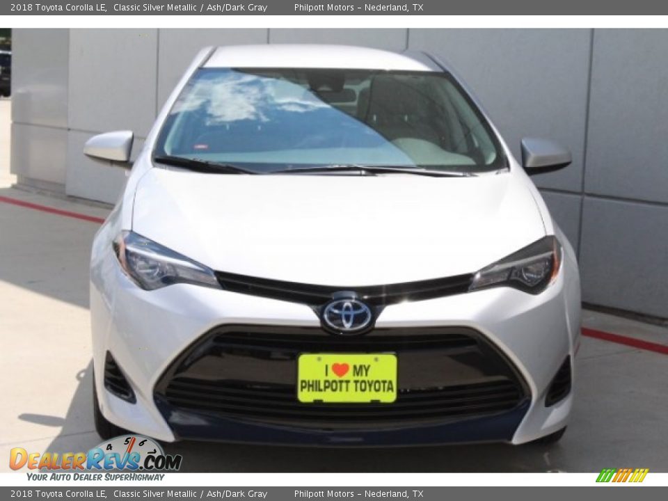 2018 Toyota Corolla LE Classic Silver Metallic / Ash/Dark Gray Photo #2