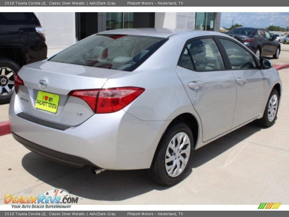 2018 Toyota Corolla LE Classic Silver Metallic / Ash/Dark Gray Photo #8