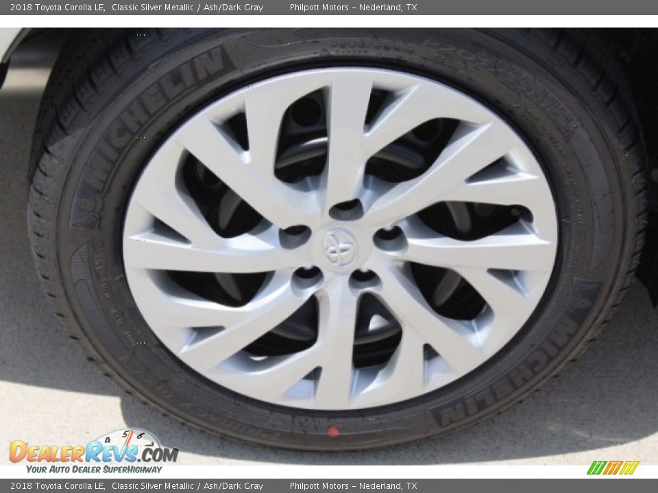 2018 Toyota Corolla LE Classic Silver Metallic / Ash/Dark Gray Photo #9