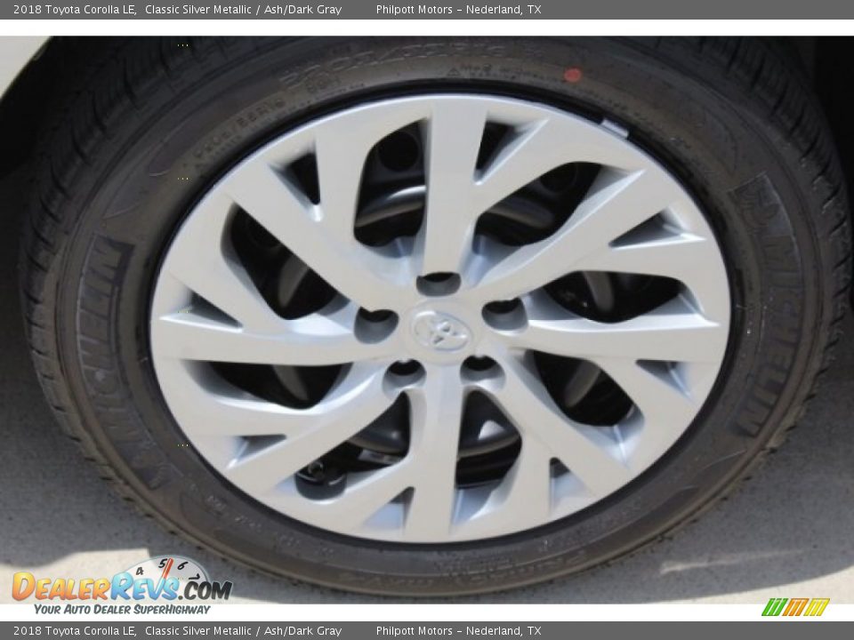 2018 Toyota Corolla LE Classic Silver Metallic / Ash/Dark Gray Photo #10