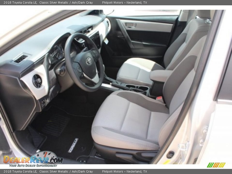 2018 Toyota Corolla LE Classic Silver Metallic / Ash/Dark Gray Photo #14