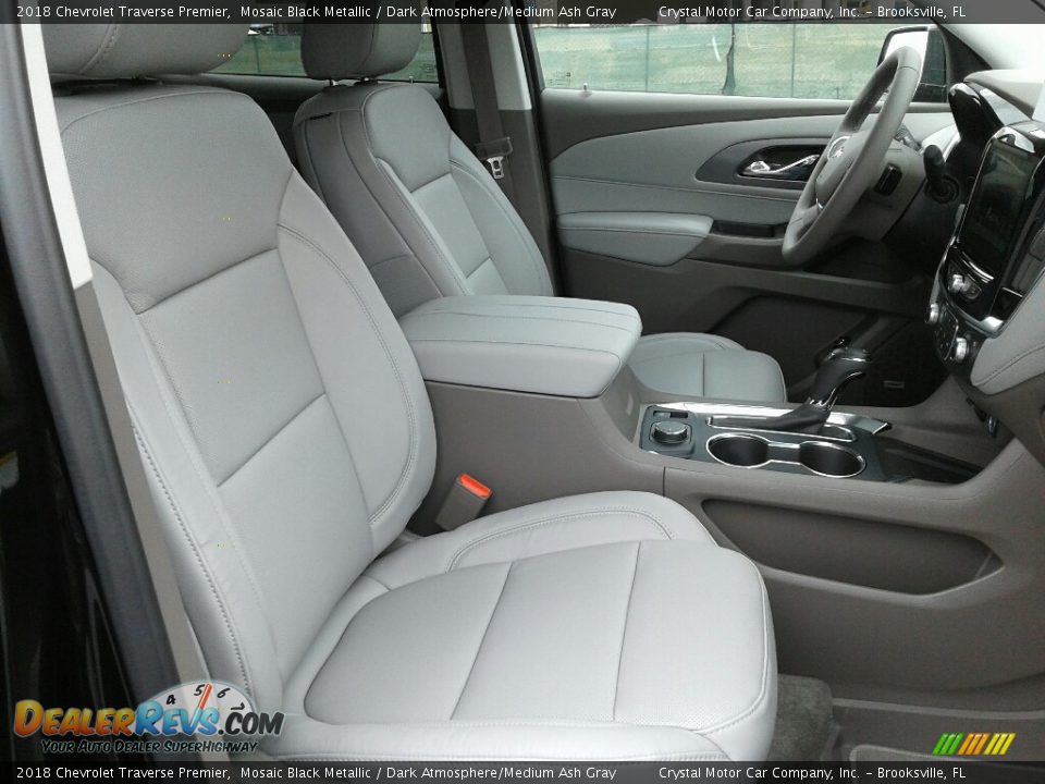Dark Atmosphere/Medium Ash Gray Interior - 2018 Chevrolet Traverse Premier Photo #13
