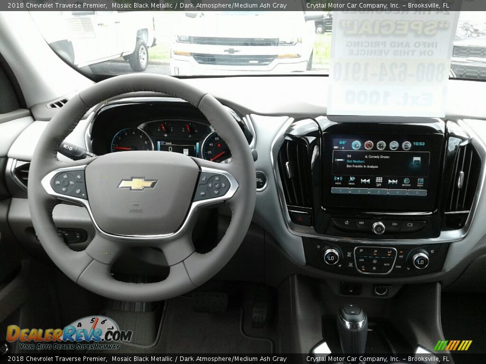 2018 Chevrolet Traverse Premier Mosaic Black Metallic / Dark Atmosphere/Medium Ash Gray Photo #14