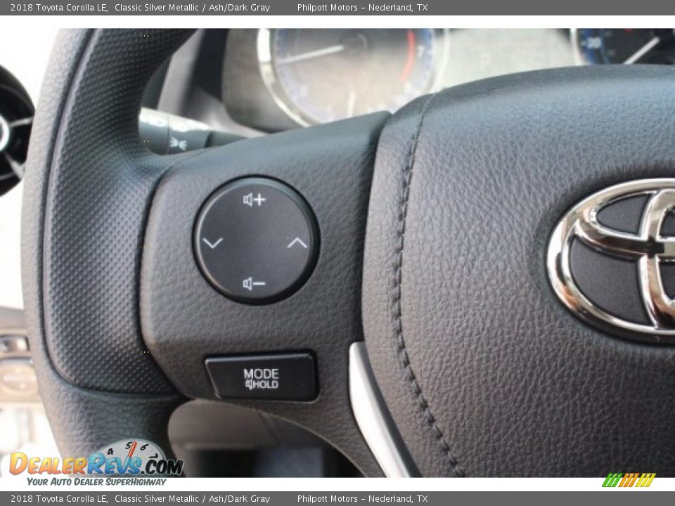 2018 Toyota Corolla LE Classic Silver Metallic / Ash/Dark Gray Photo #18