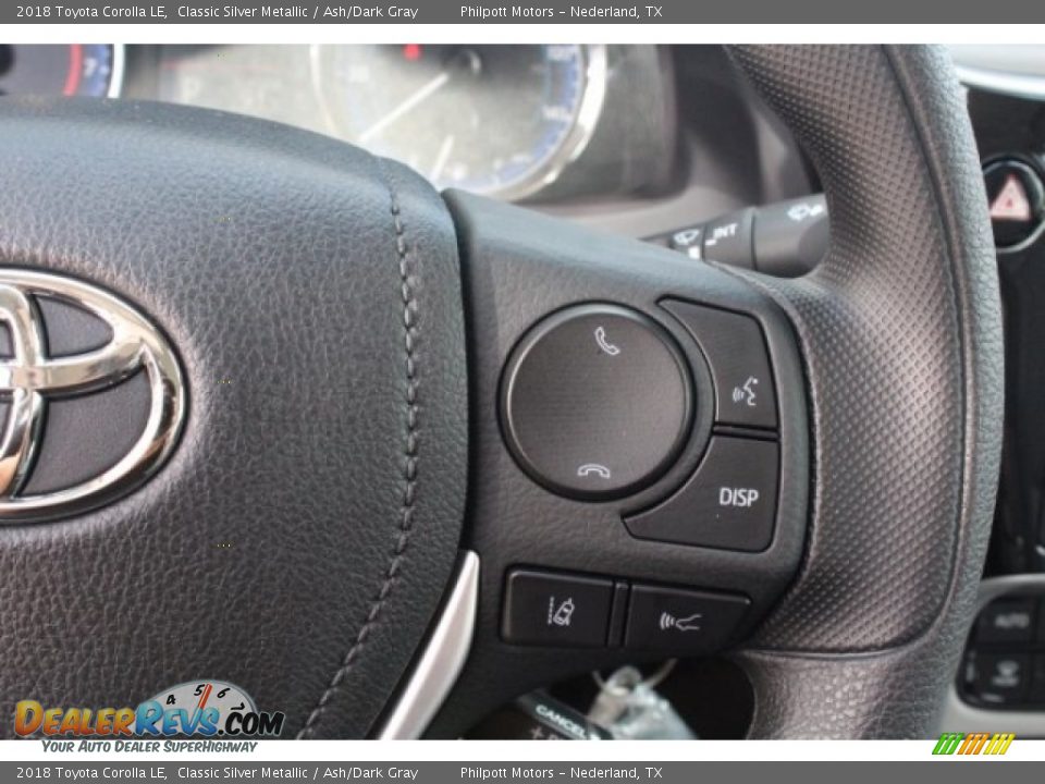 2018 Toyota Corolla LE Classic Silver Metallic / Ash/Dark Gray Photo #19