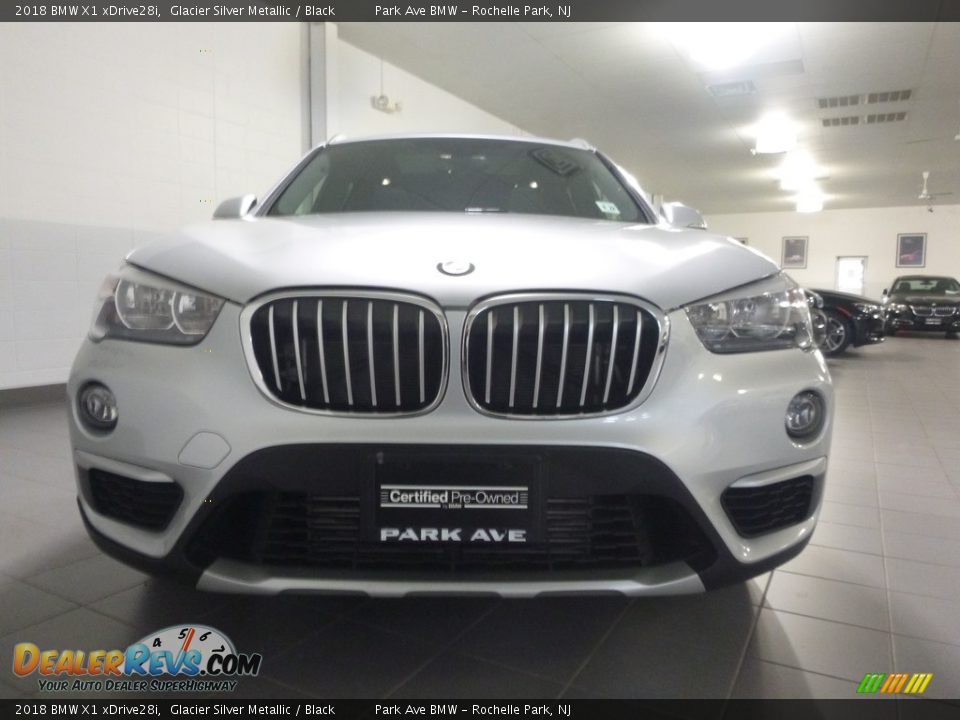 2018 BMW X1 xDrive28i Glacier Silver Metallic / Black Photo #8