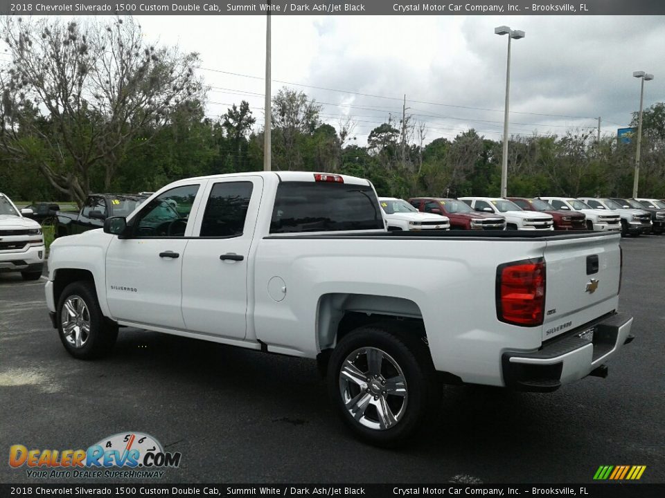 2018 Chevrolet Silverado 1500 Custom Double Cab Summit White / Dark Ash/Jet Black Photo #3