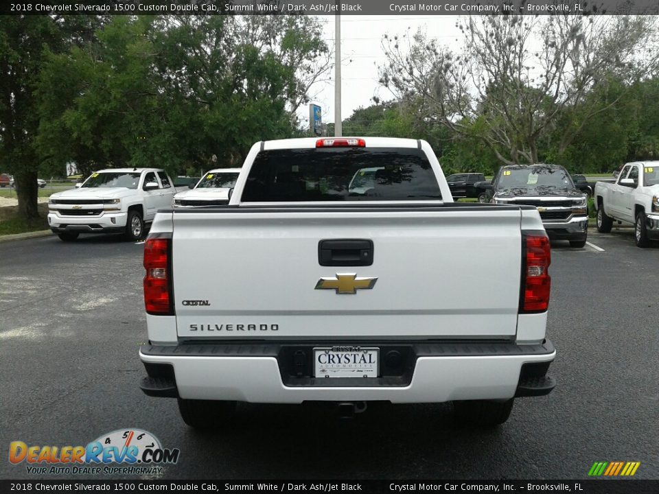 2018 Chevrolet Silverado 1500 Custom Double Cab Summit White / Dark Ash/Jet Black Photo #4