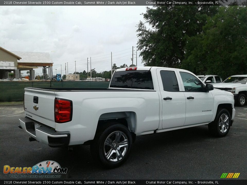2018 Chevrolet Silverado 1500 Custom Double Cab Summit White / Dark Ash/Jet Black Photo #5