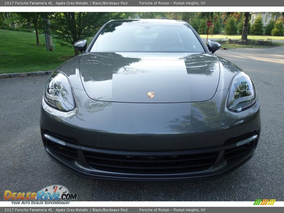 2017 Porsche Panamera 4S Agate Grey Metallic / Black/Bordeaux Red Photo #2