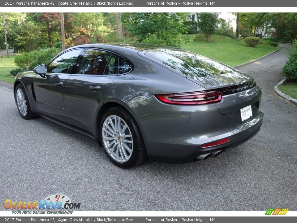 2017 Porsche Panamera 4S Agate Grey Metallic / Black/Bordeaux Red Photo #4