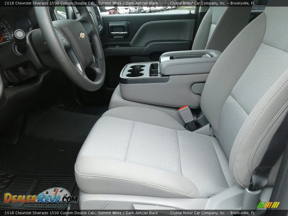 2018 Chevrolet Silverado 1500 Custom Double Cab Summit White / Dark Ash/Jet Black Photo #9