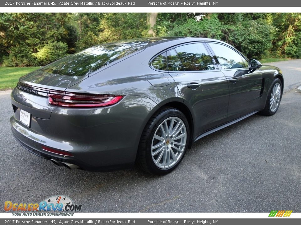 2017 Porsche Panamera 4S Agate Grey Metallic / Black/Bordeaux Red Photo #6