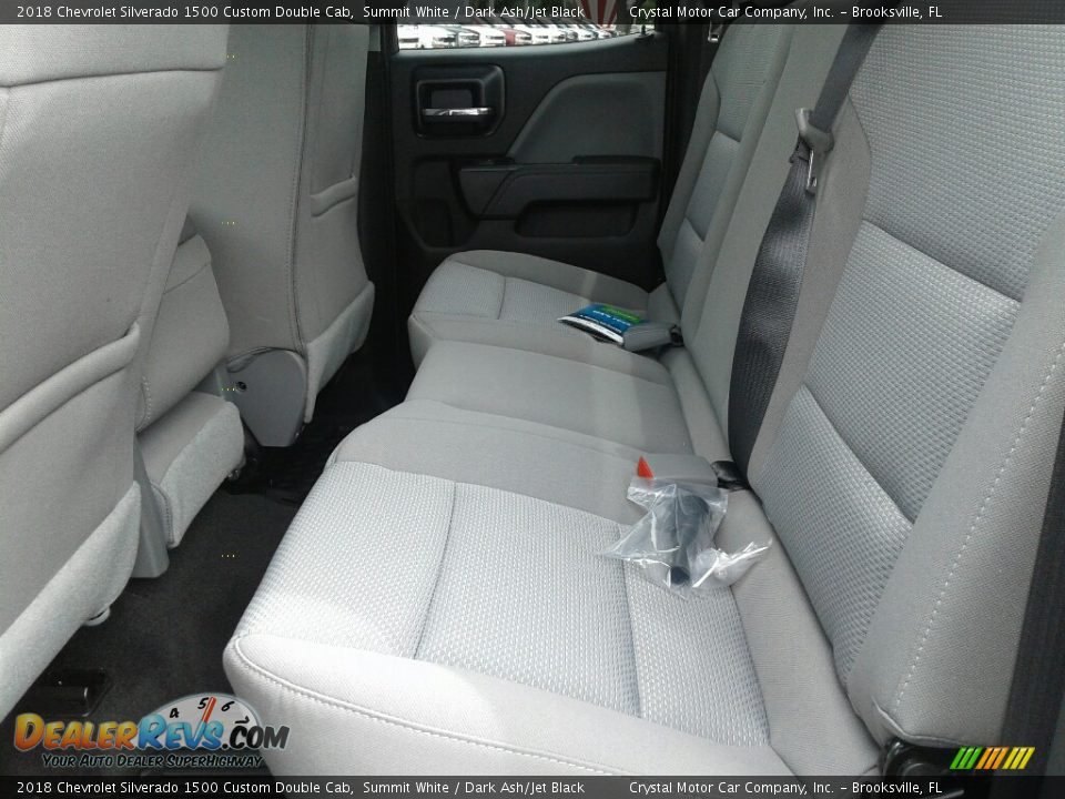 2018 Chevrolet Silverado 1500 Custom Double Cab Summit White / Dark Ash/Jet Black Photo #10