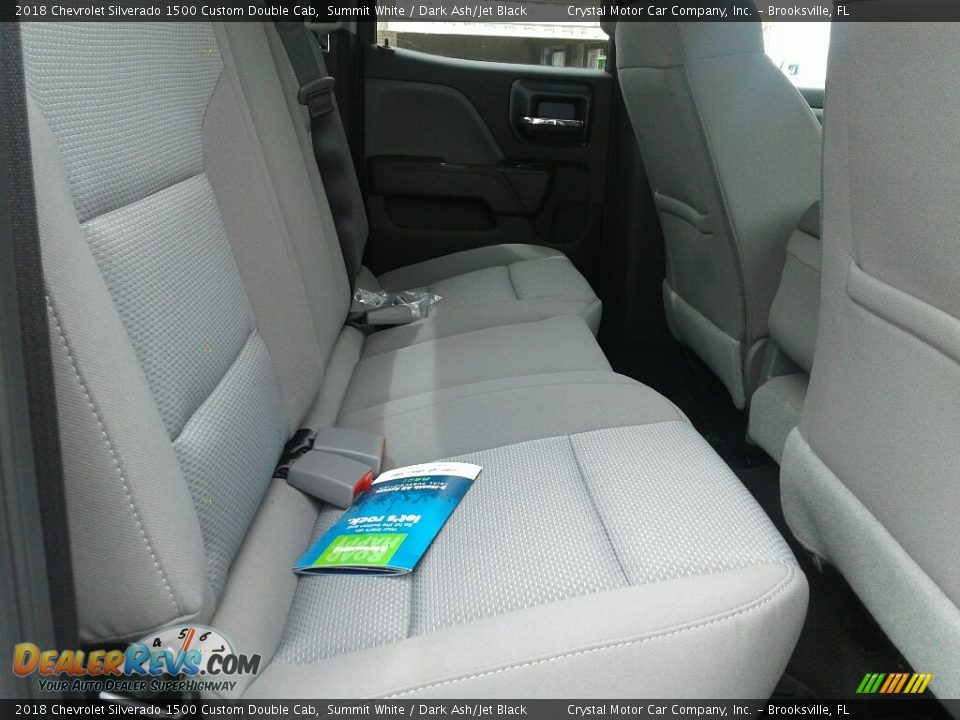 2018 Chevrolet Silverado 1500 Custom Double Cab Summit White / Dark Ash/Jet Black Photo #11