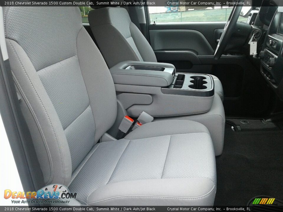 2018 Chevrolet Silverado 1500 Custom Double Cab Summit White / Dark Ash/Jet Black Photo #12