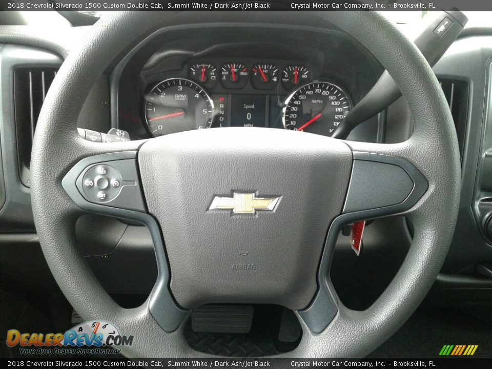 2018 Chevrolet Silverado 1500 Custom Double Cab Steering Wheel Photo #14