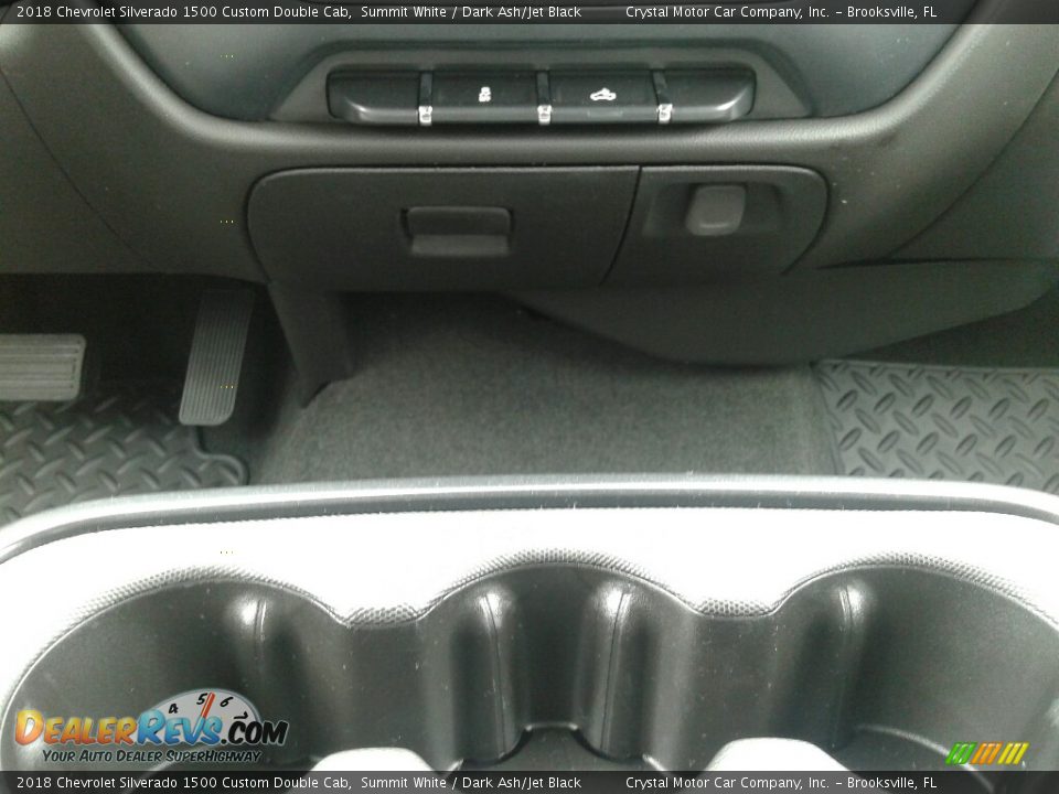 2018 Chevrolet Silverado 1500 Custom Double Cab Summit White / Dark Ash/Jet Black Photo #16