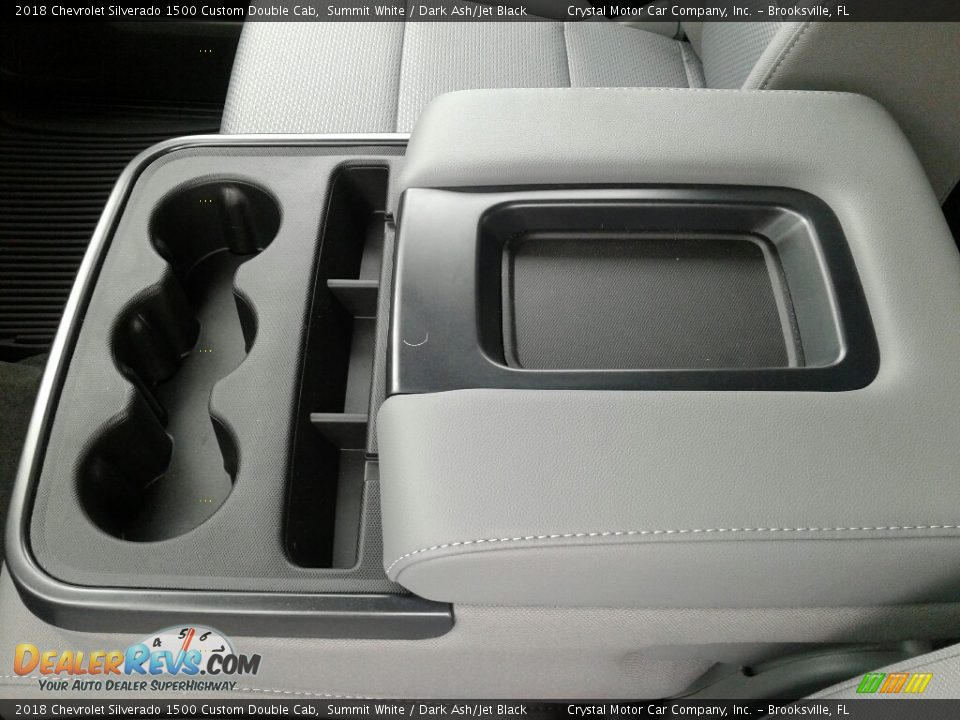 2018 Chevrolet Silverado 1500 Custom Double Cab Summit White / Dark Ash/Jet Black Photo #18
