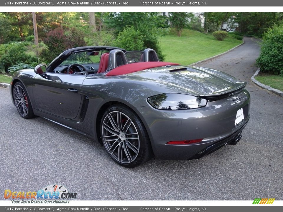 2017 Porsche 718 Boxster S Agate Grey Metallic / Black/Bordeaux Red Photo #4