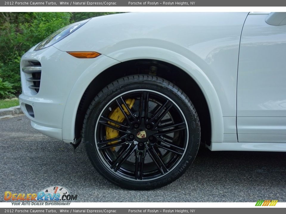 2012 Porsche Cayenne Turbo White / Natural Espresso/Cognac Photo #9