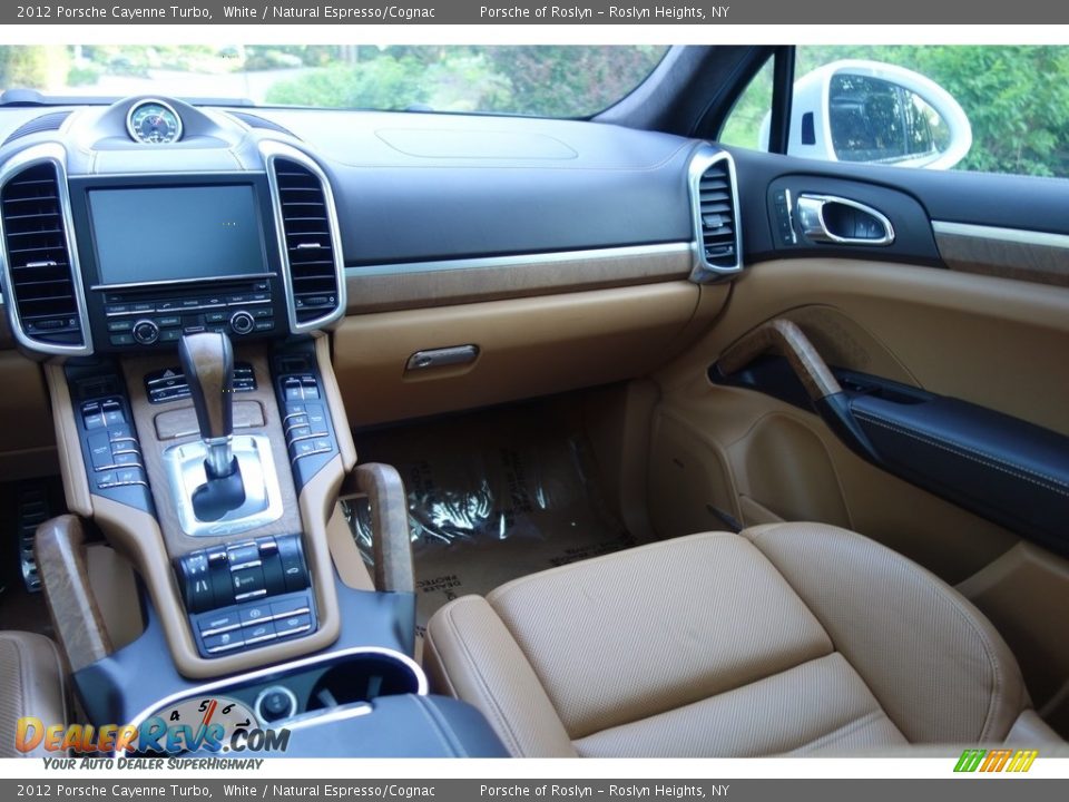 2012 Porsche Cayenne Turbo White / Natural Espresso/Cognac Photo #15