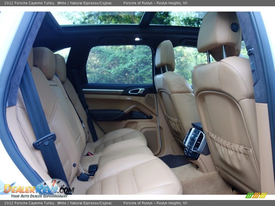 2012 Porsche Cayenne Turbo White / Natural Espresso/Cognac Photo #19