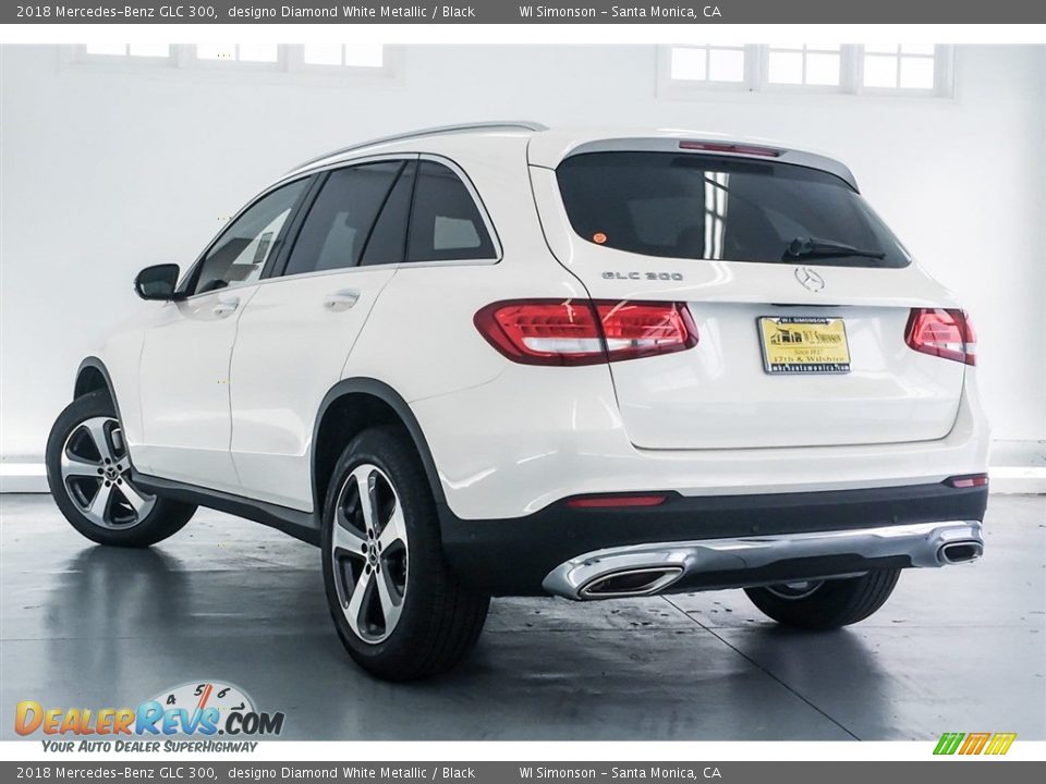 2018 Mercedes-Benz GLC 300 designo Diamond White Metallic / Black Photo #3