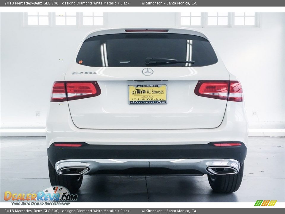 2018 Mercedes-Benz GLC 300 designo Diamond White Metallic / Black Photo #4