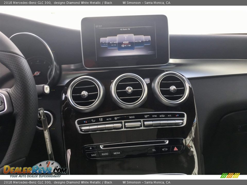 2018 Mercedes-Benz GLC 300 designo Diamond White Metallic / Black Photo #6