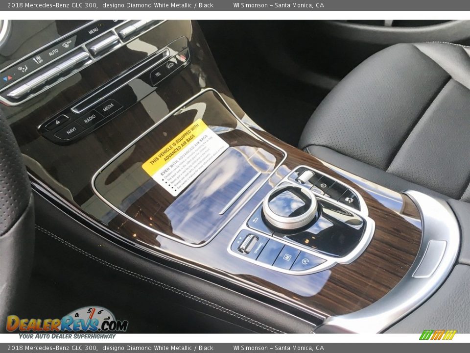 2018 Mercedes-Benz GLC 300 designo Diamond White Metallic / Black Photo #7
