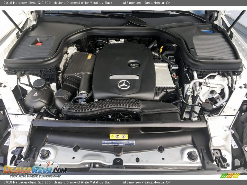 2018 Mercedes-Benz GLC 300 designo Diamond White Metallic / Black Photo #8