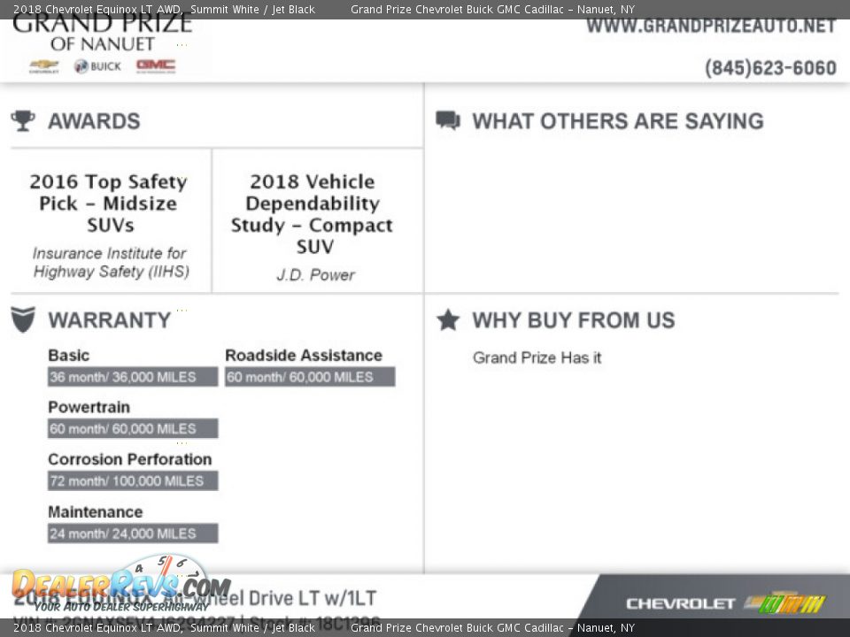 2018 Chevrolet Equinox LT AWD Summit White / Jet Black Photo #9