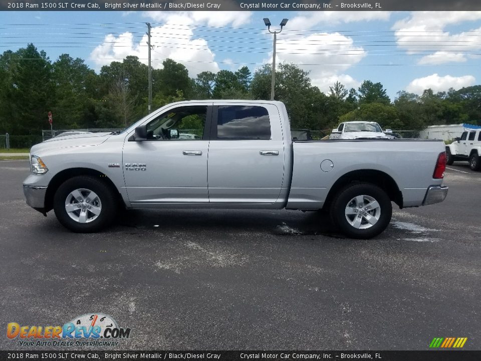 Bright Silver Metallic 2018 Ram 1500 SLT Crew Cab Photo #2