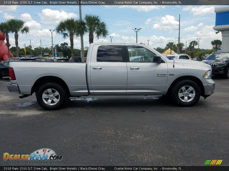 Bright Silver Metallic 2018 Ram 1500 SLT Crew Cab Photo #6