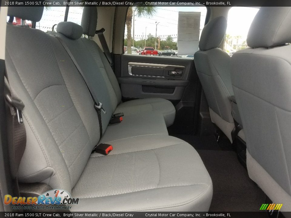 Rear Seat of 2018 Ram 1500 SLT Crew Cab Photo #10