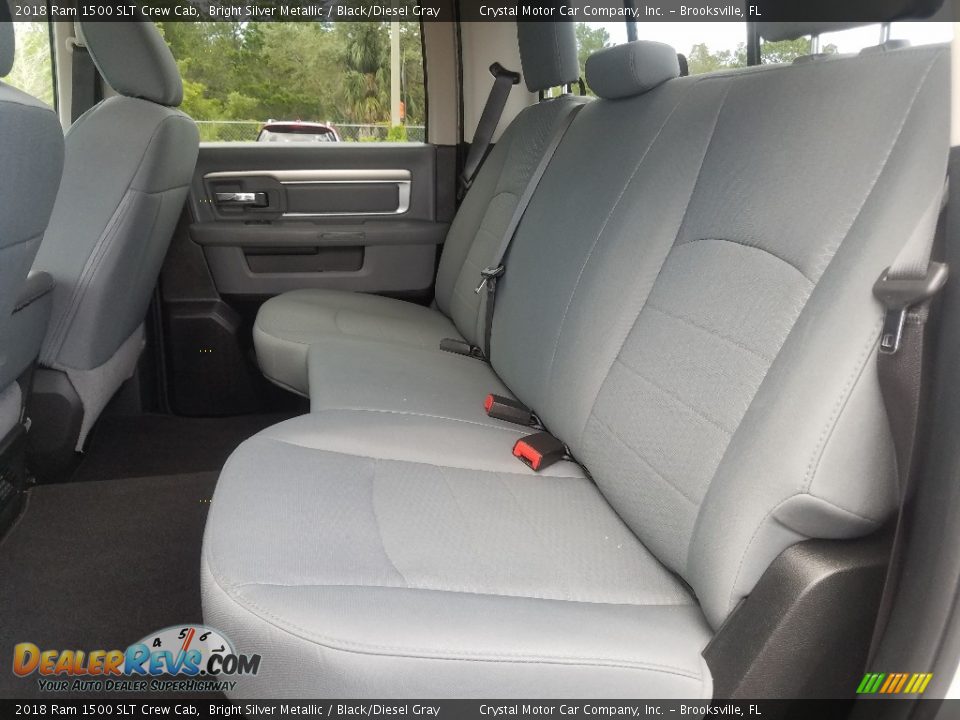 Rear Seat of 2018 Ram 1500 SLT Crew Cab Photo #12