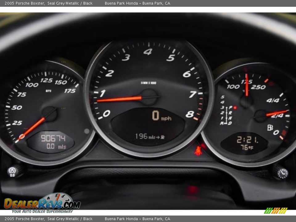 2005 Porsche Boxster Seal Grey Metallic / Black Photo #24