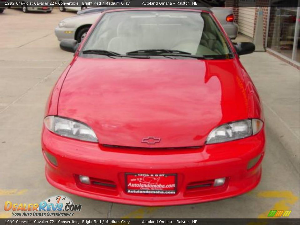 1999 Chevrolet Cavalier Z24 Convertible Bright Red / Medium Gray Photo #4