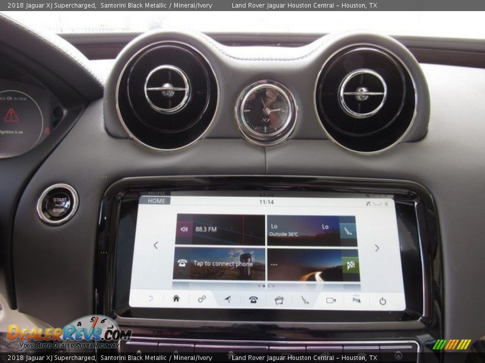 2018 Jaguar XJ Supercharged Santorini Black Metallic / Mineral/Ivory Photo #31