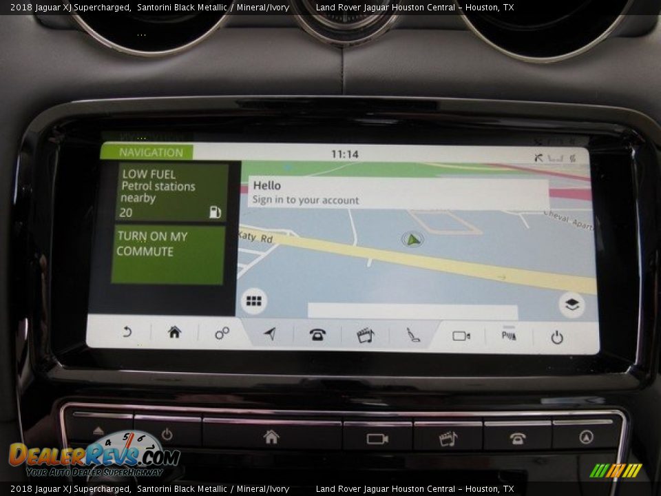 2018 Jaguar XJ Supercharged Santorini Black Metallic / Mineral/Ivory Photo #32