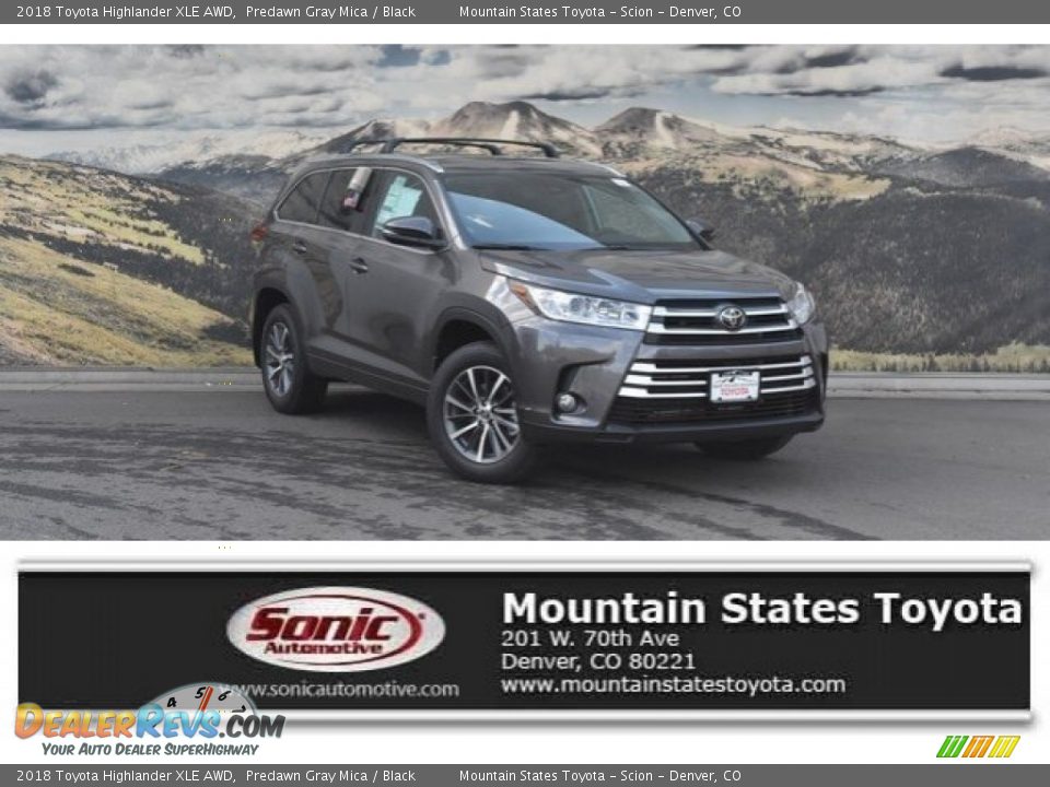 2018 Toyota Highlander XLE AWD Predawn Gray Mica / Black Photo #1